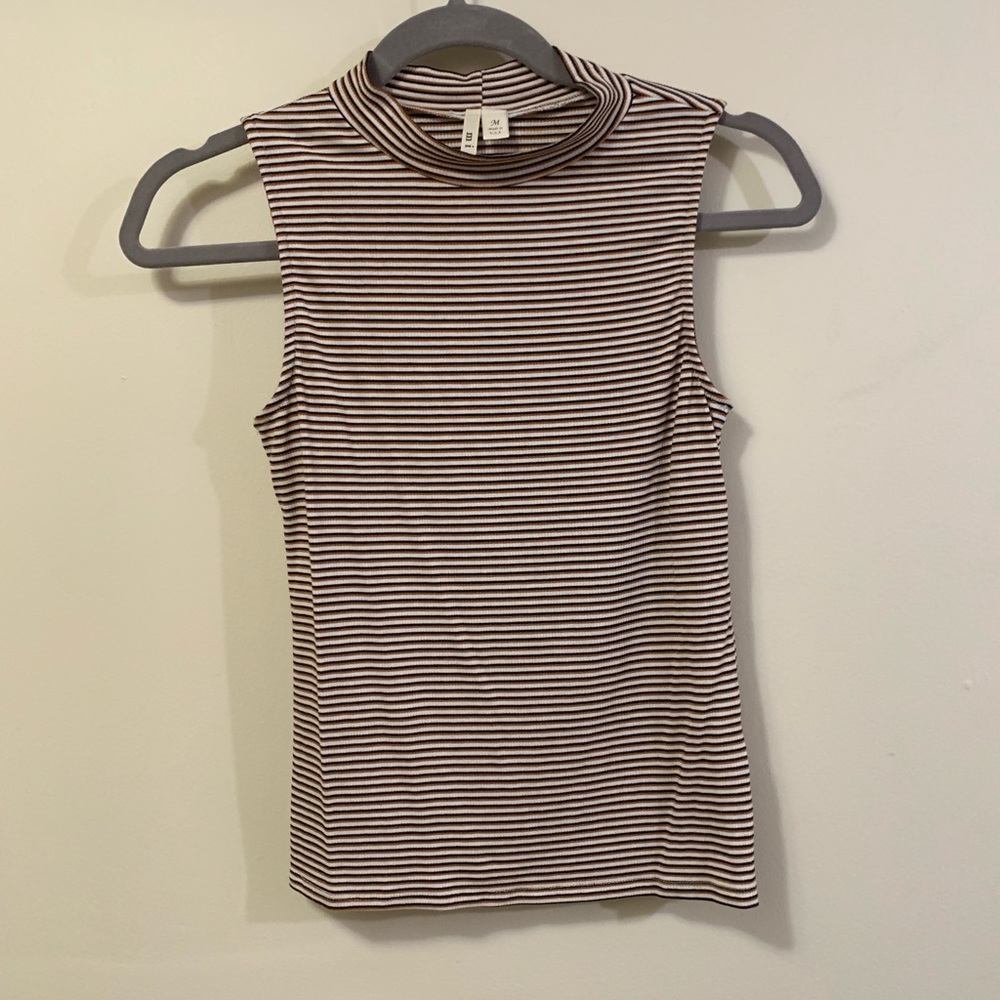 striped tight fit top